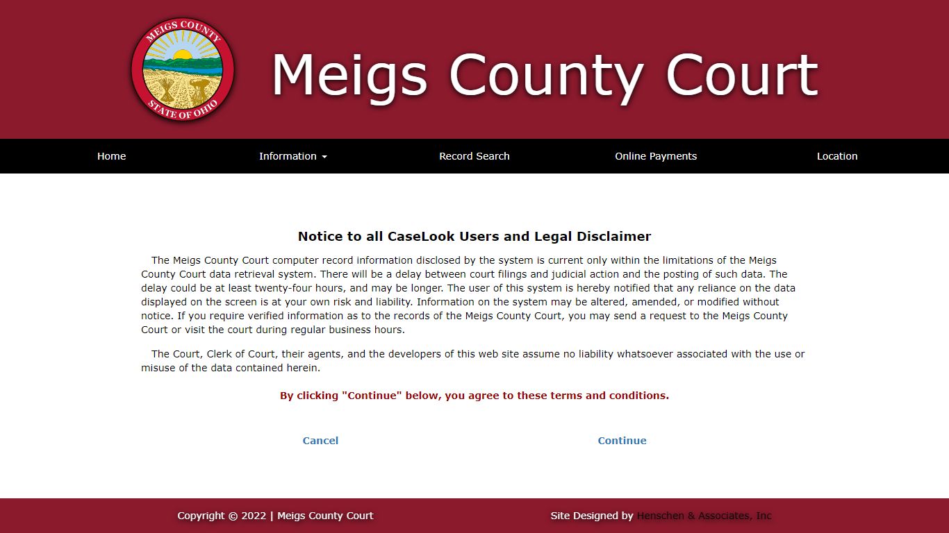 Meigs County Court - Record Search